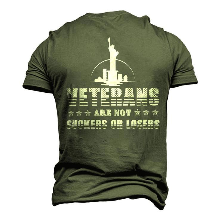 Veteran Veterans Are Not Suckers Or Losers 320 Navy Soldier Army Military Men's 3D Print Graphic Crewneck Short Sleeve T-shirt