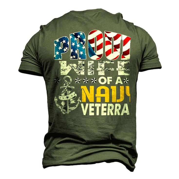 Veteran Veterans Day Proud Wife Of A Navy Veteran Vintage Veterans Day 105 Navy Soldier Army Military Men's 3D Print Graphic Crewneck Short Sleeve T-shirt
