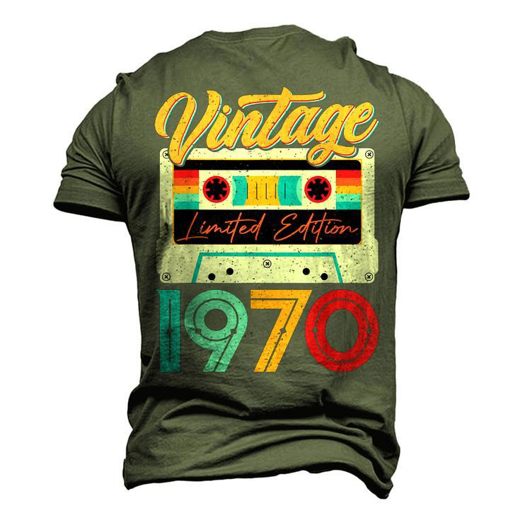 Vintage 1970 Awesome 52 Years Old Retro 52Nd Birthday Bday Men's 3D T-shirt Back Print