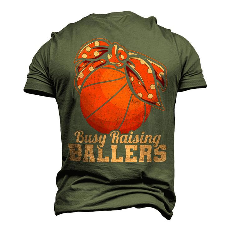 Womens Vintage Busy Raising Ballers Basketball Player Mother 92 Basketball Men's 3D T-shirt Back Print