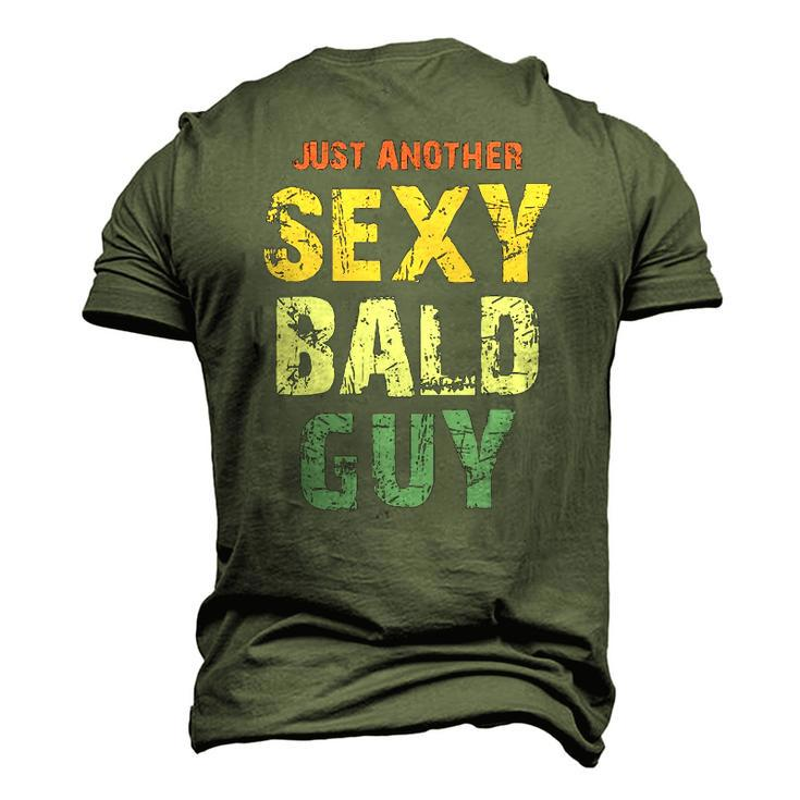 Vintage Just Another Sexy Bald Guy Men's 3D T-Shirt Back Print