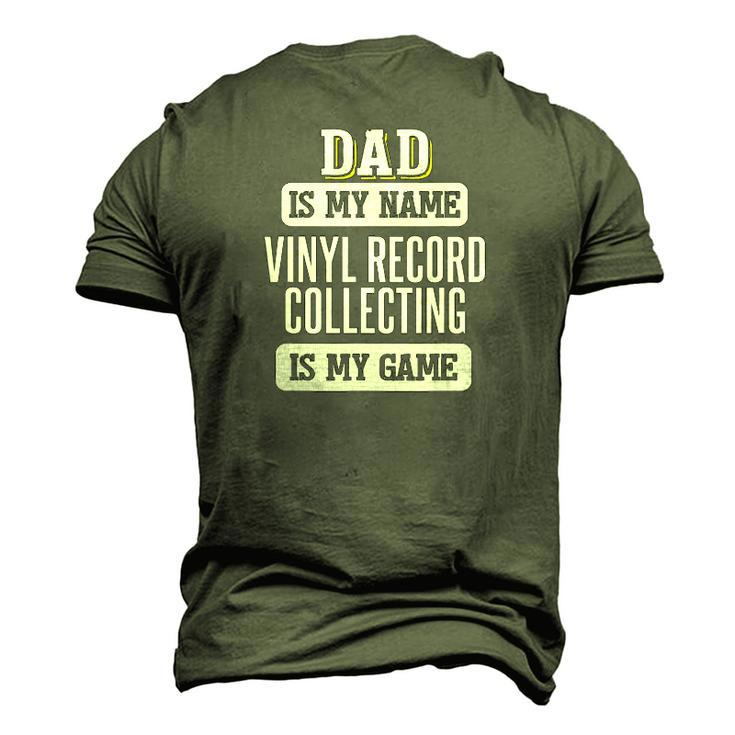 Vinyl Record Collecting For Dad Fathers Day Men's 3D T-Shirt Back Print