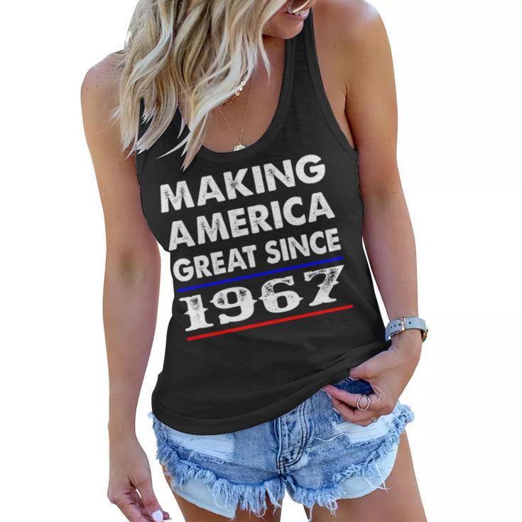 1967 Birthday   Making America Great Since 1967 Women Flowy Tank