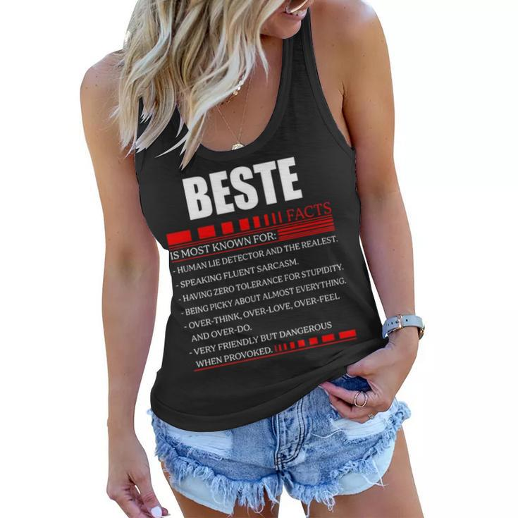 Beste Fact Fact T Shirt Beste Shirt  For Beste Fact Women Flowy Tank