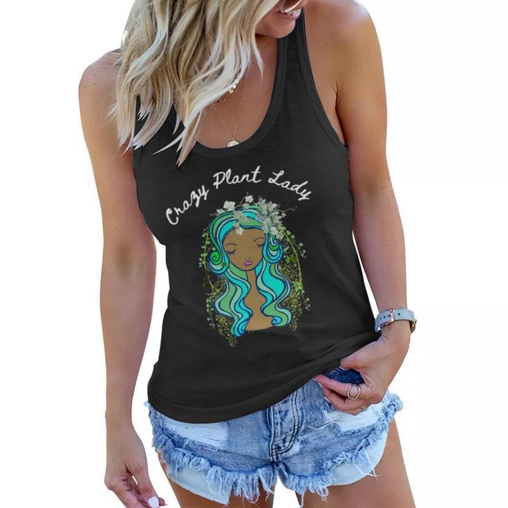 Black Queen Crazy Plant Lady Gift For Plant Lover Women Flowy Tank