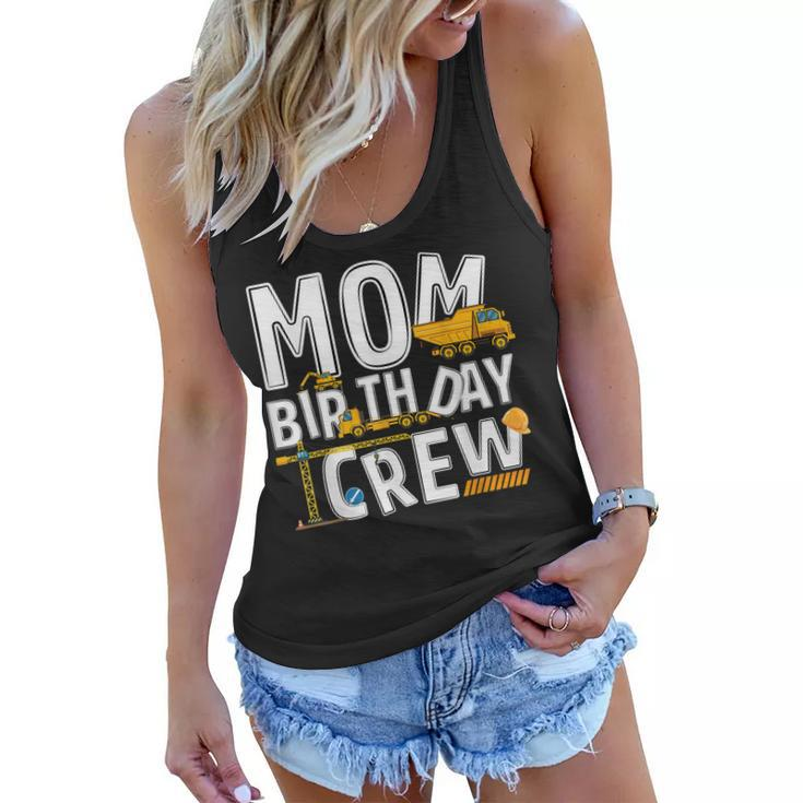 Construction Mom Birthday Crew Party Worker Mom  Women Flowy Tank