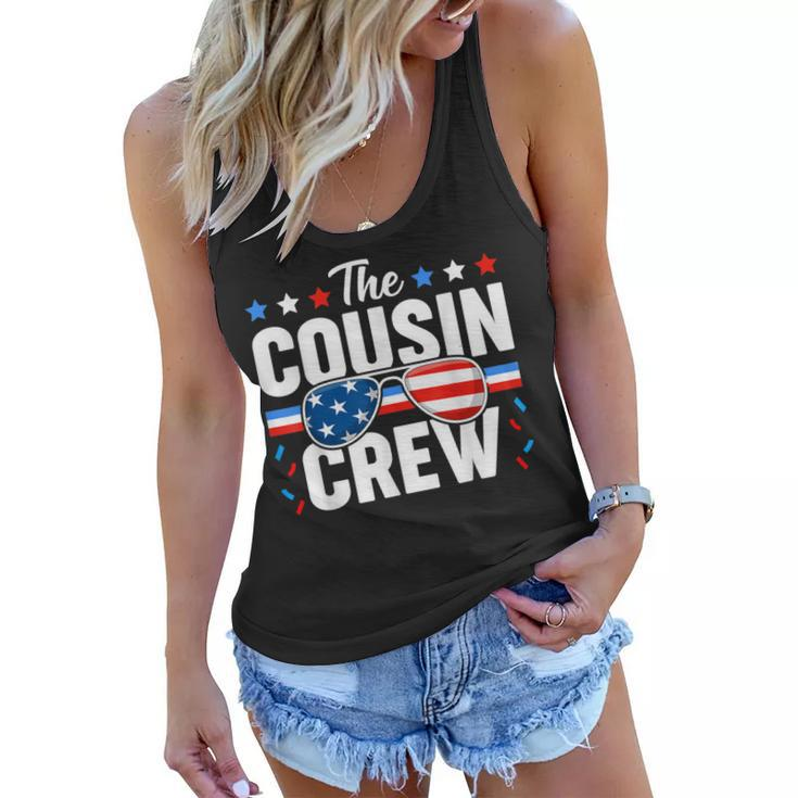 Cousin Crew 4Th Of July Patriotic American Family Matching  V8 Women Flowy Tank
