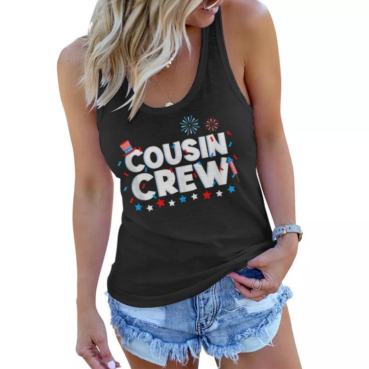 Cousin Crew 4Th Of July Patriotic American Family Matching  V9 Women Flowy Tank