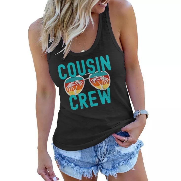 Cousin Crew Family Vacation Summer Vacation Beach Sunglasses V2 Women Flowy Tank