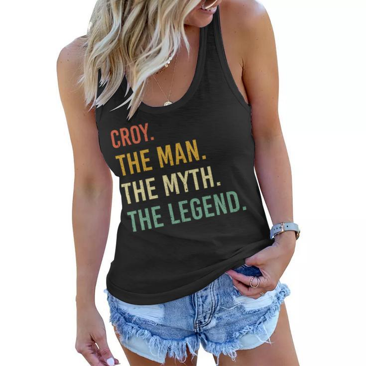 Croy Name Shirt Croy Family Name V3 Women Flowy Tank