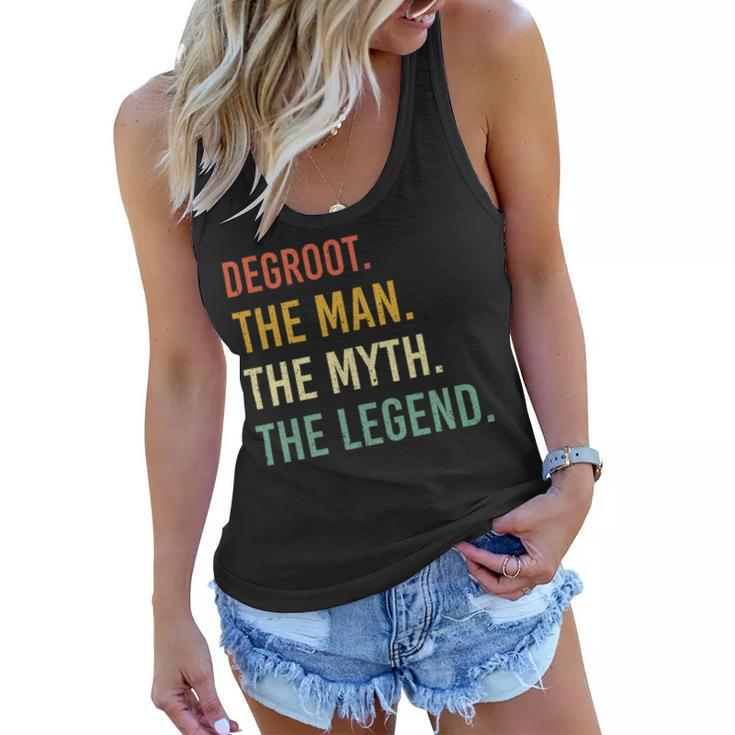 Degroot Name Shirt Degroot Family Name Women Flowy Tank