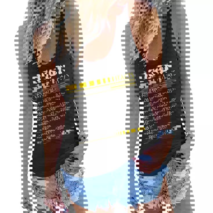 Dickson Name Gift   Dickson Facts V2 Women Flowy Tank