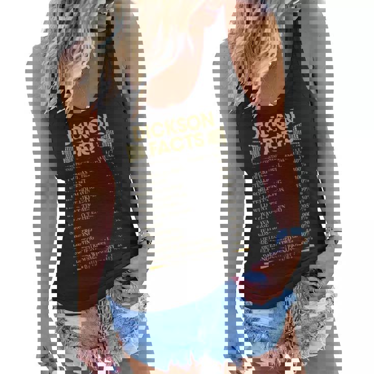 Dickson Name Gift   Dickson Facts Women Flowy Tank