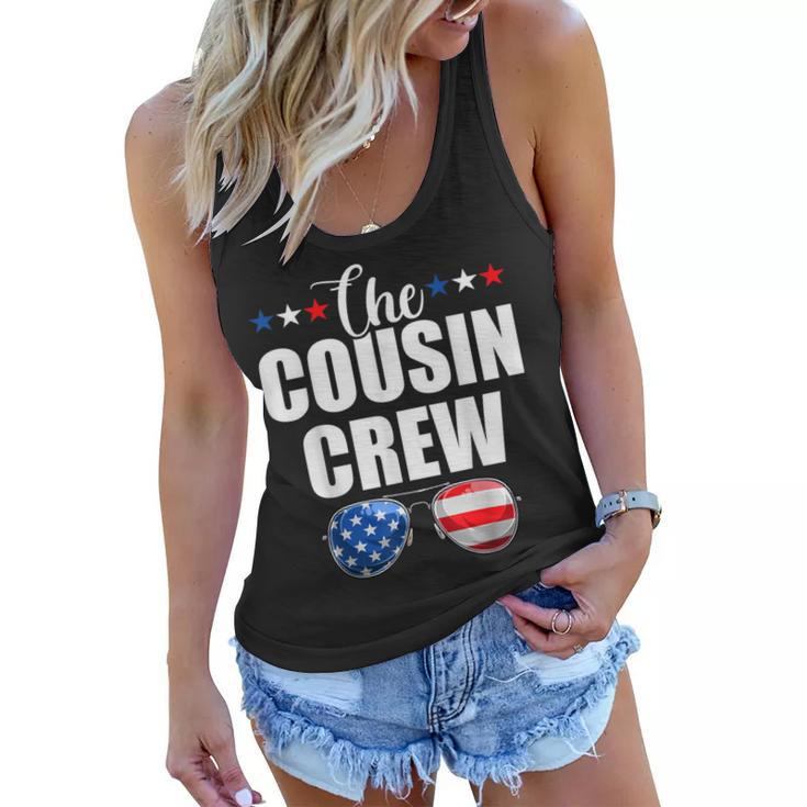 Family 4Th Of July  Matching Cousin Crew American Flag  Women Flowy Tank