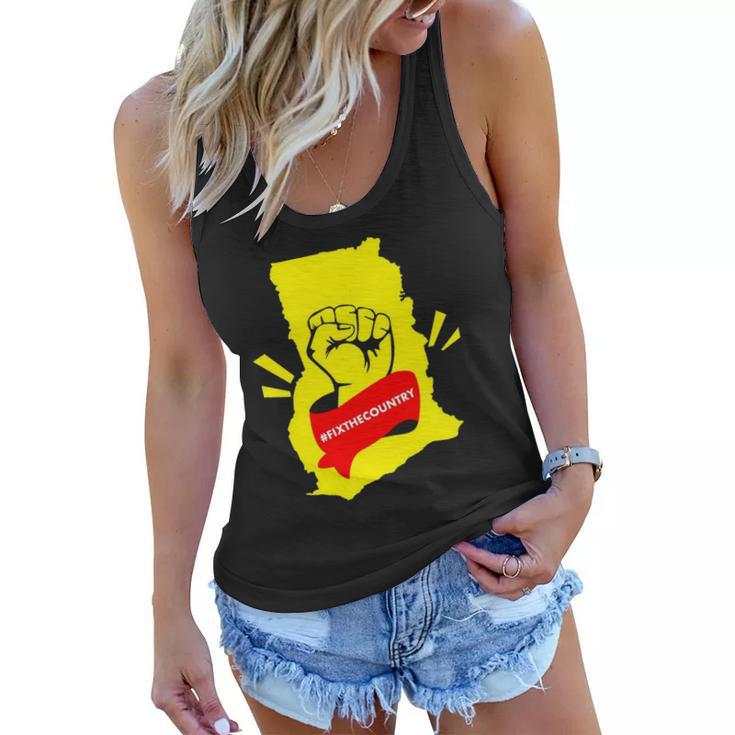 Fix The Country Ghana Vacation Gift Women Flowy Tank