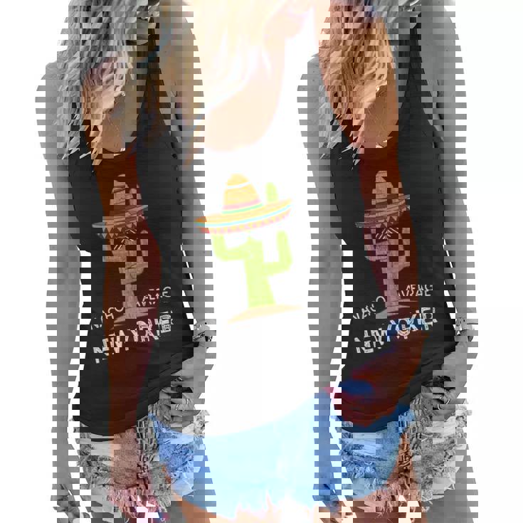 Fun Hometown New Yorker Meme Funny New York Nyc Roots Home Women Flowy Tank