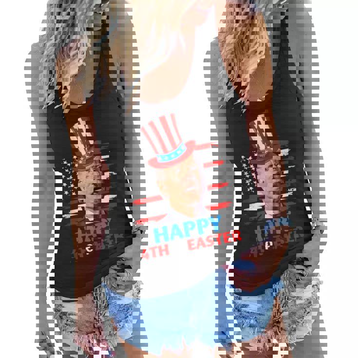 Funny Joe Biden Happy 4Th Of Easter Confused 4Th Of July  Women Flowy Tank
