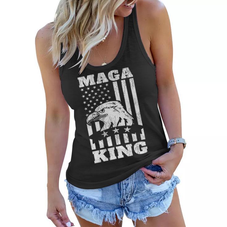 Funny Maga King Trump Supporter Gift  Maga King    Women Flowy Tank