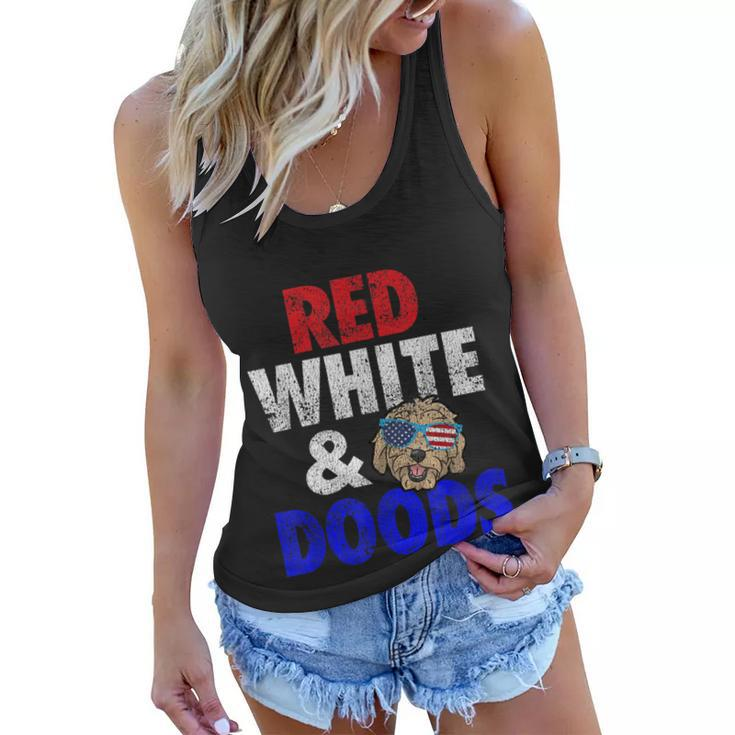 Goldendoodle Mom Dad 4Th Of July Doodle Gift  Women Flowy Tank