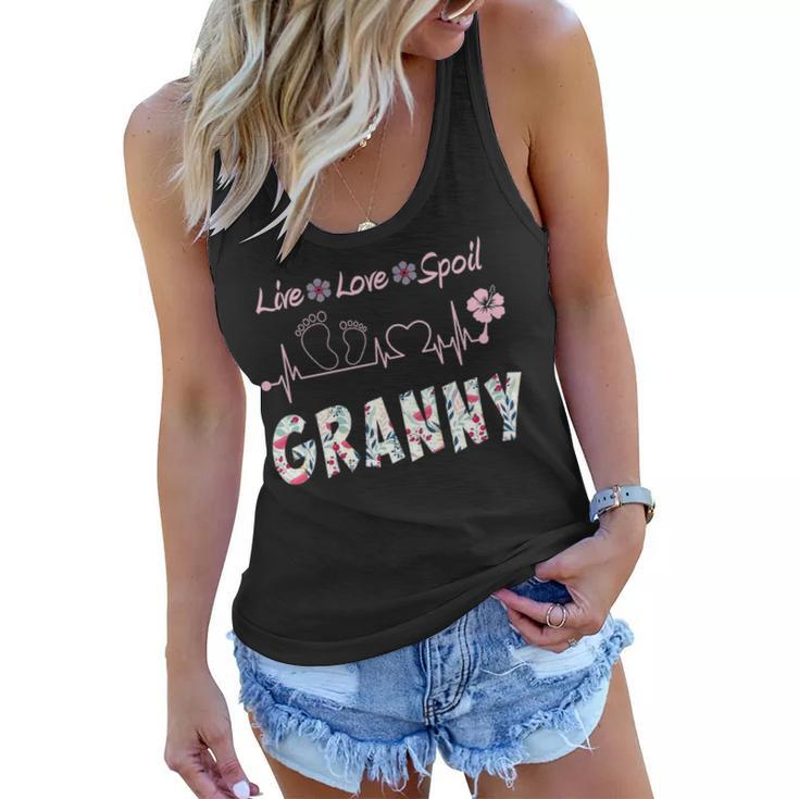 Granny Grandma Gift   Granny Live Love Spoil Women Flowy Tank