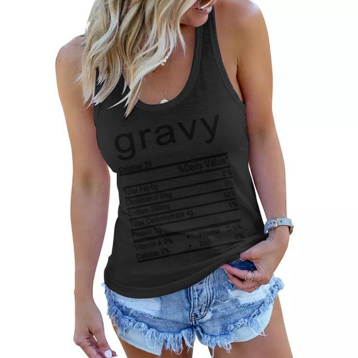 Gravy Facts Label  Women Flowy Tank