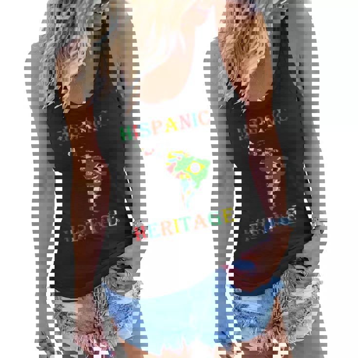 Hispanic Heritage Month All Countries Men Women Kids Women Flowy Tank