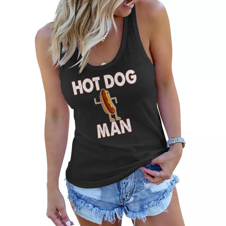 Hot Dog Funny Hot Dog Man Gift Tee Women Flowy Tank