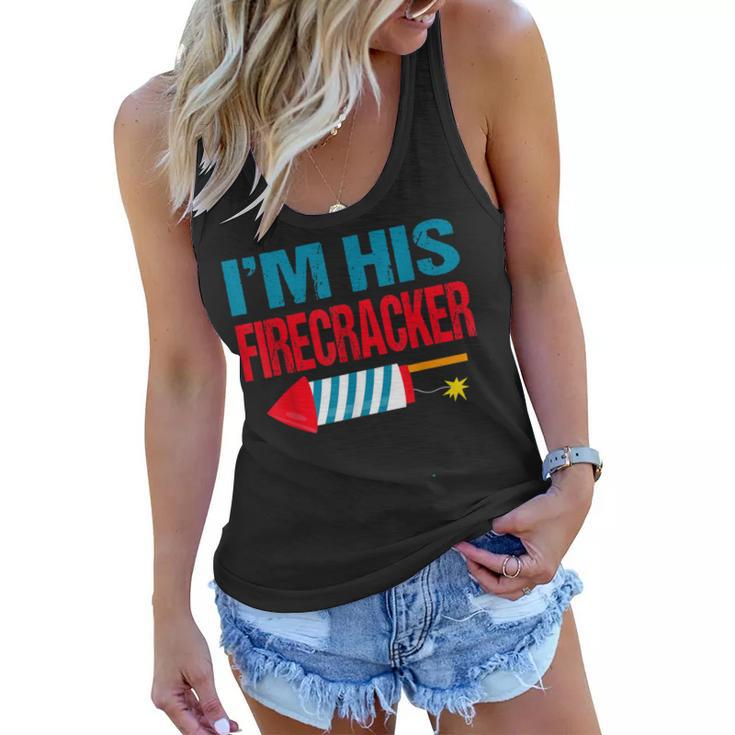 Im His Firecracker His And Hers 4Th Of July Matching Couple  Women Flowy Tank