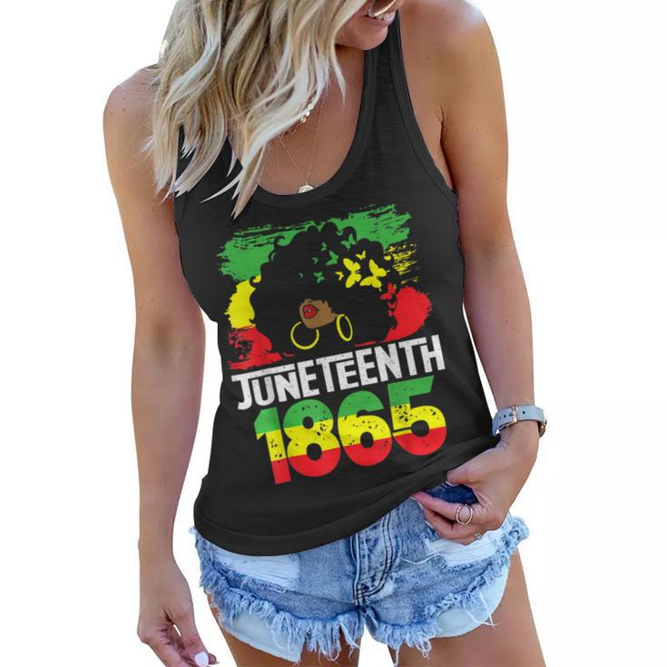 Juneteenth Is My Independence Day Black Women Freedom 1865   Women Flowy Tank