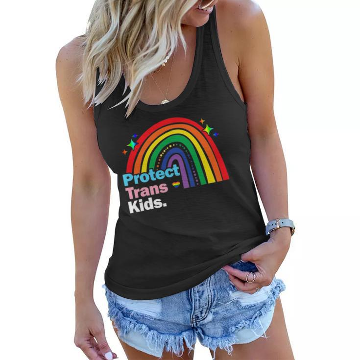 Lgbt Support Protect Trans Kid Pride Lgbt Rainbow Women Flowy Tank