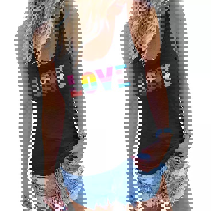 Love Lgbt Pride Ally Lesbian Gay Bisexual Transgender Ally Women Flowy Tank