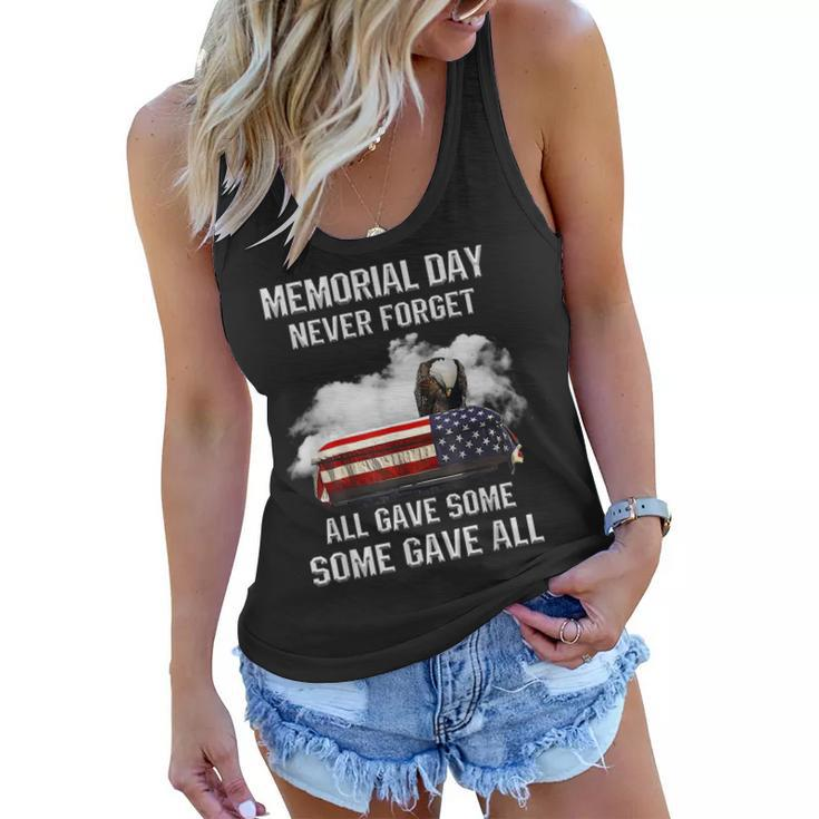 Memorial Day Never Forget All Gave Some Some Gave All  Women Flowy Tank