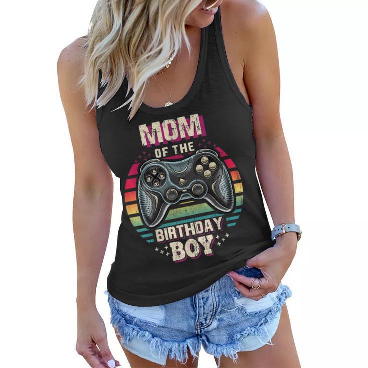 Mom Of The Birthday Boy Matching Video Game Birthday Party  Women Flowy Tank