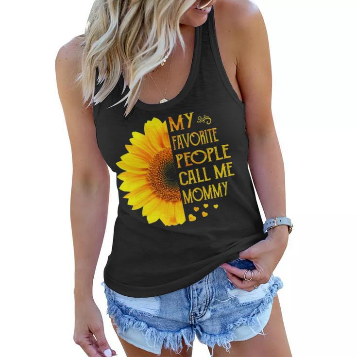 Mommy Gift My Favorite People Call Me Mommy Women Flowy Tank