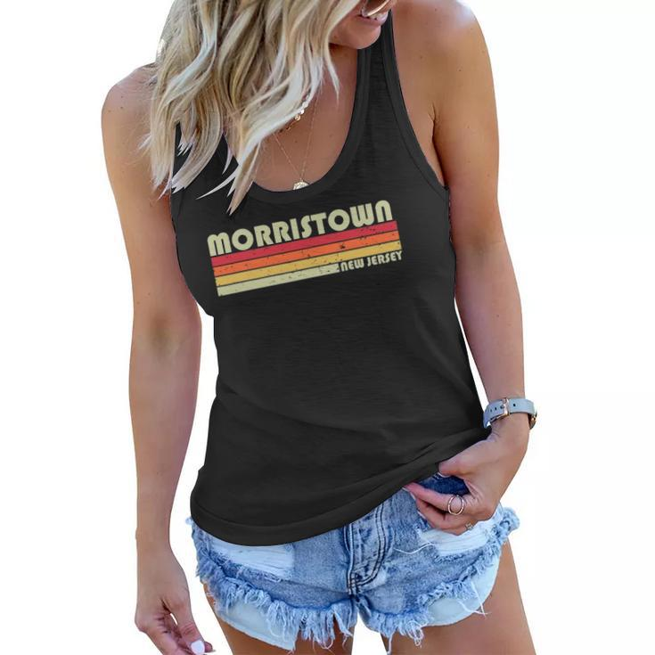 Morristown Nj New Jersey Funny City Home Roots Gift Retro Women Flowy Tank