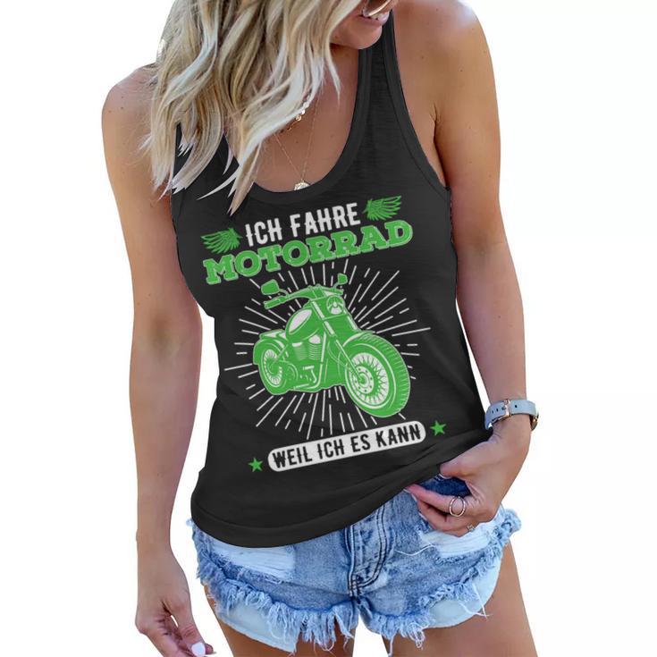 Motorcycle Rider Because I Can Be A 481 Shirt Women Flowy Tank