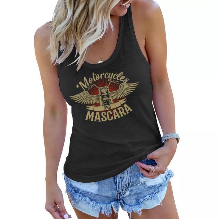 Motorcycles Mascara Moped Chopper 464 Shirt Women Flowy Tank