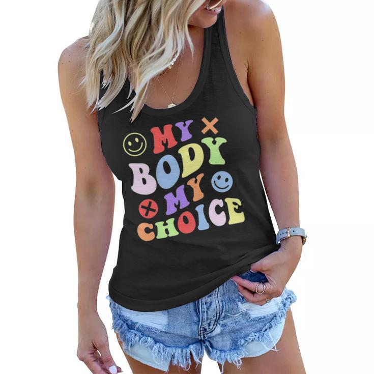 My Body My Choice Pro Choice Womens Rights Retro Feminist Women Flowy Tank