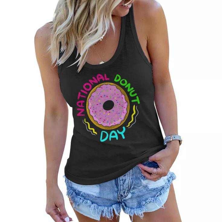 National Donut Day Cool Sweet Tooth Party Funny Mother Gift Women Flowy Tank