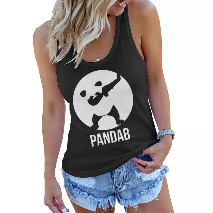 Pandab Funny Dabbing Panda Design Gift Women Flowy Tank