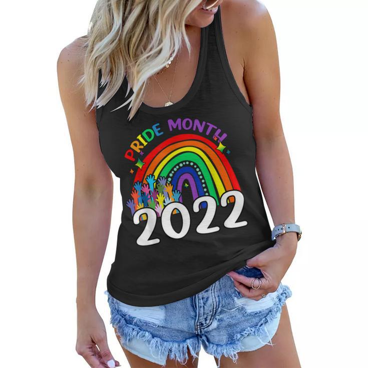 Pride Month 2022 Lgbt Rainbow Flag Gay Pride Ally  Women Flowy Tank
