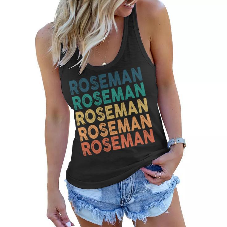 Roseman Name Shirt Roseman Family Name V2 Women Flowy Tank