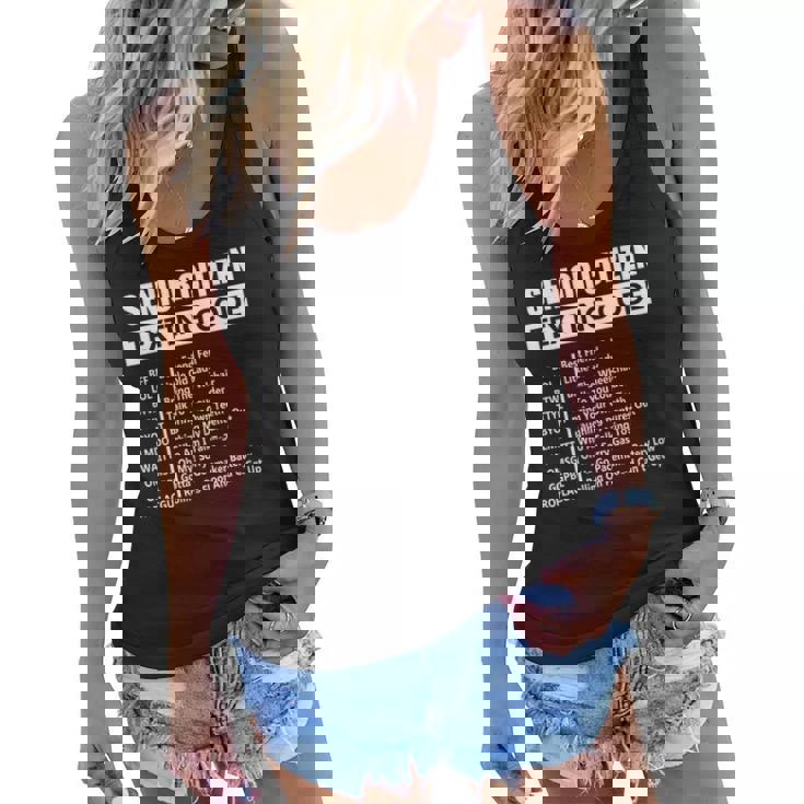 Senior Citizen Texting Code Amazing Print For Old People Women Flowy Tank