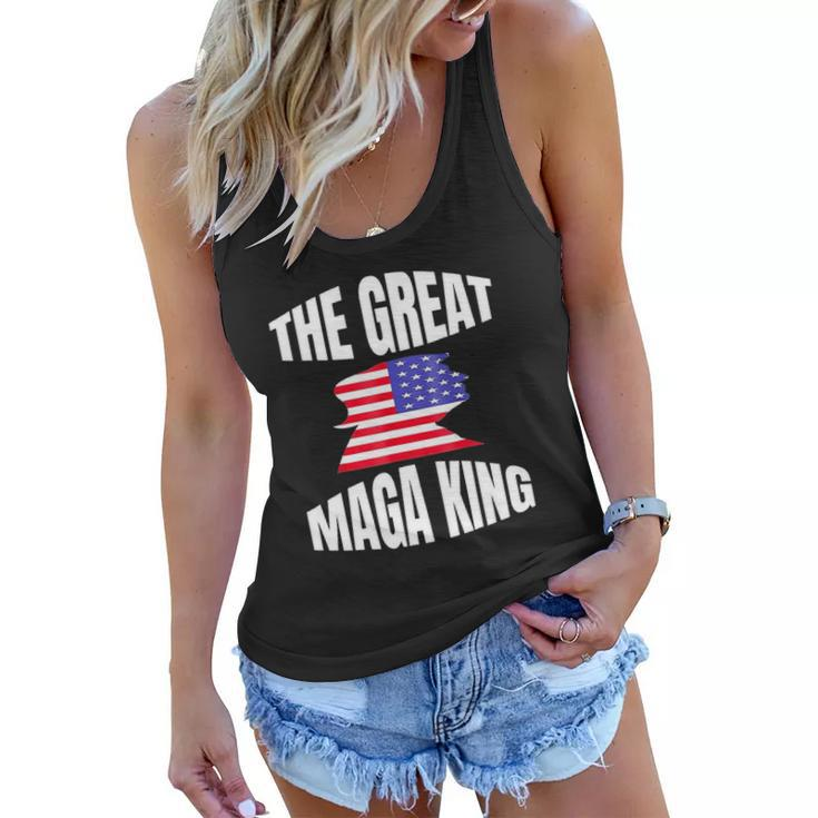 The Great Maga King Patriotic Donald Trump Women Flowy Tank