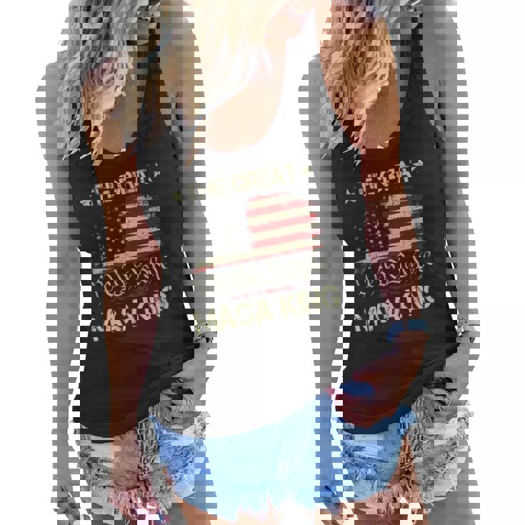 The Great Maga King We The People Ultra Maga Patriotic Us Women Flowy Tank