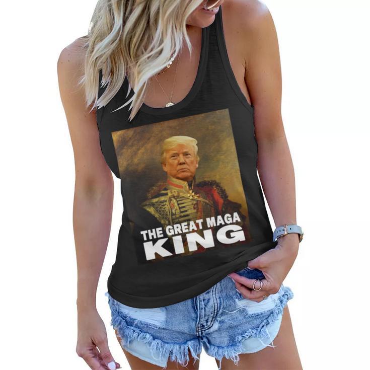 The Return Of The Great Maga King  Women Flowy Tank