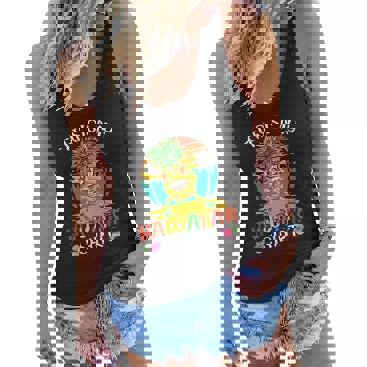 This Is My Hawaiian Vintage Dabbing Pineapple Glasses Summer Women Flowy Tank
