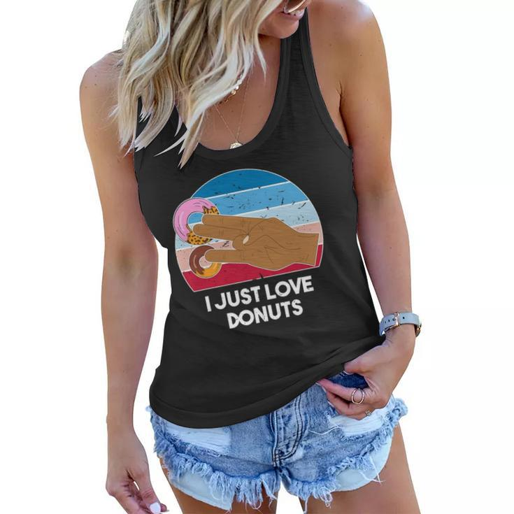 Two In The Pink One In The Stink Donut Two Coot One Boot Women Flowy Tank