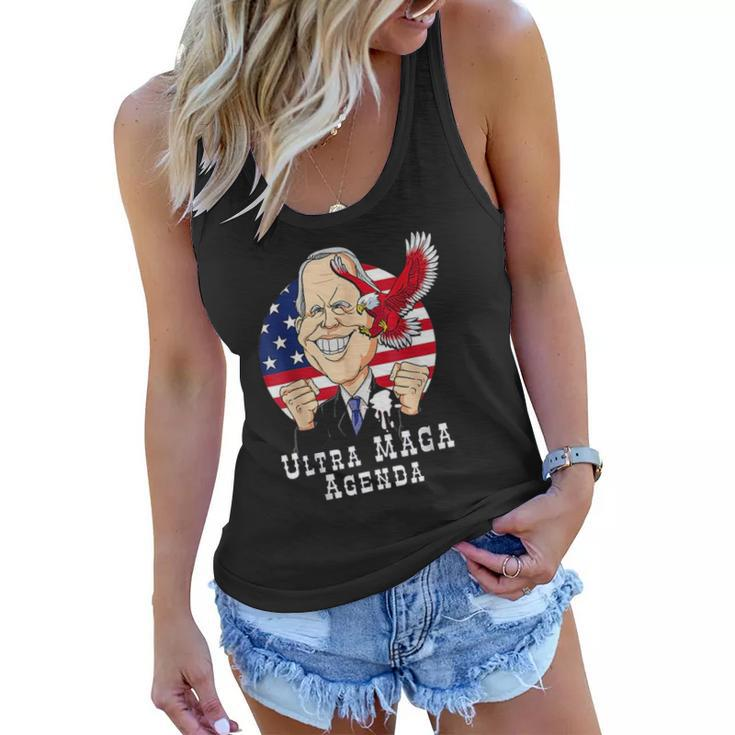 Ultra Maga And Proud Of It We The People Republican Funny Women Flowy Tank