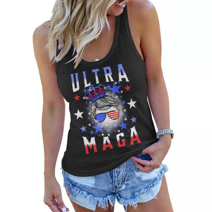 Ultra Maga  The Return Of The Great Maga King   V2 Women Flowy Tank